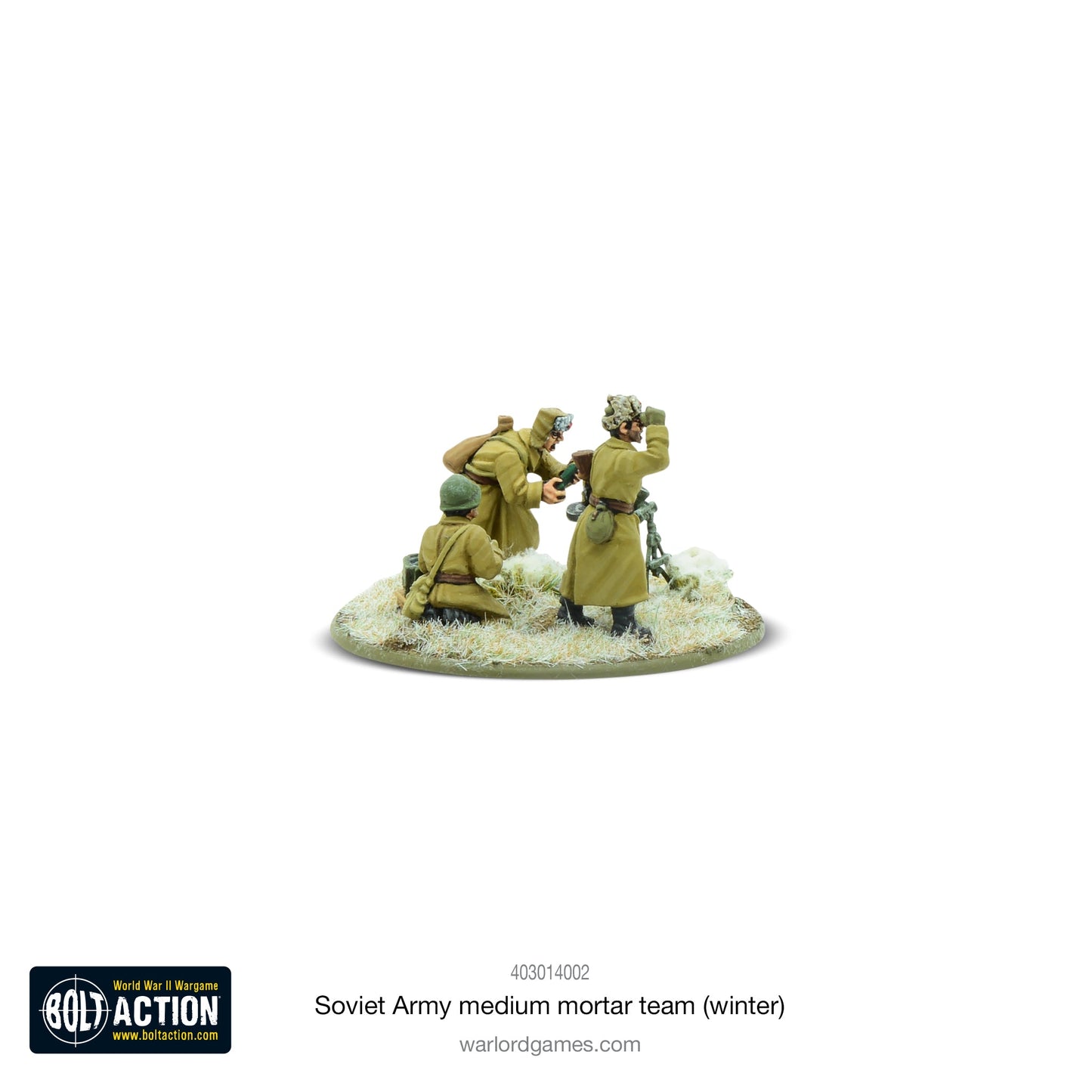 Bolt Action: Soviet 82mm medium mortar team (Winter)