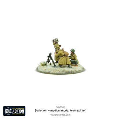Bolt Action: Soviet 82mm medium mortar team (Winter)