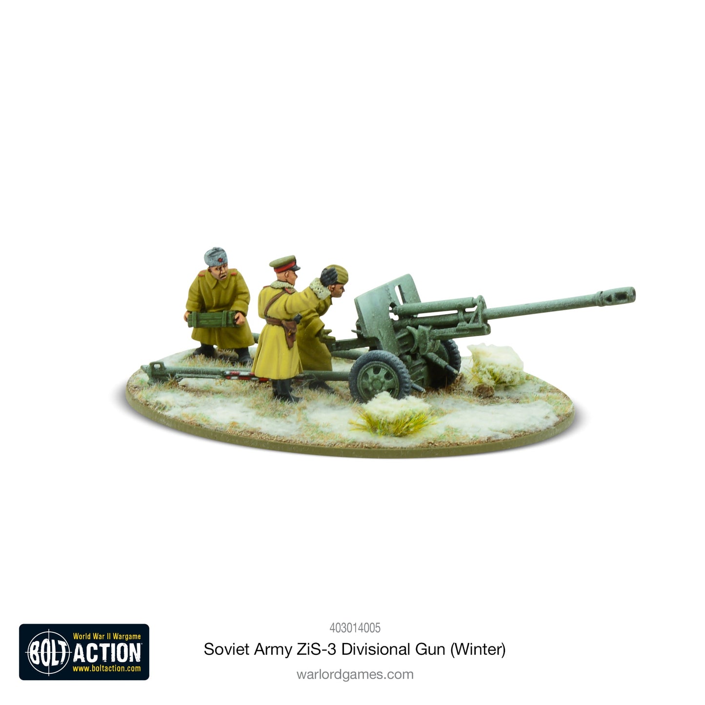 Bolt Action: Soviet ZIS-3 divisional gun (Winter)