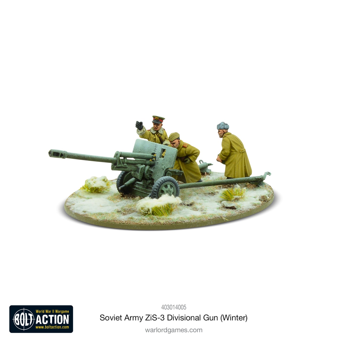 Bolt Action: Soviet ZIS-3 divisional gun (Winter)