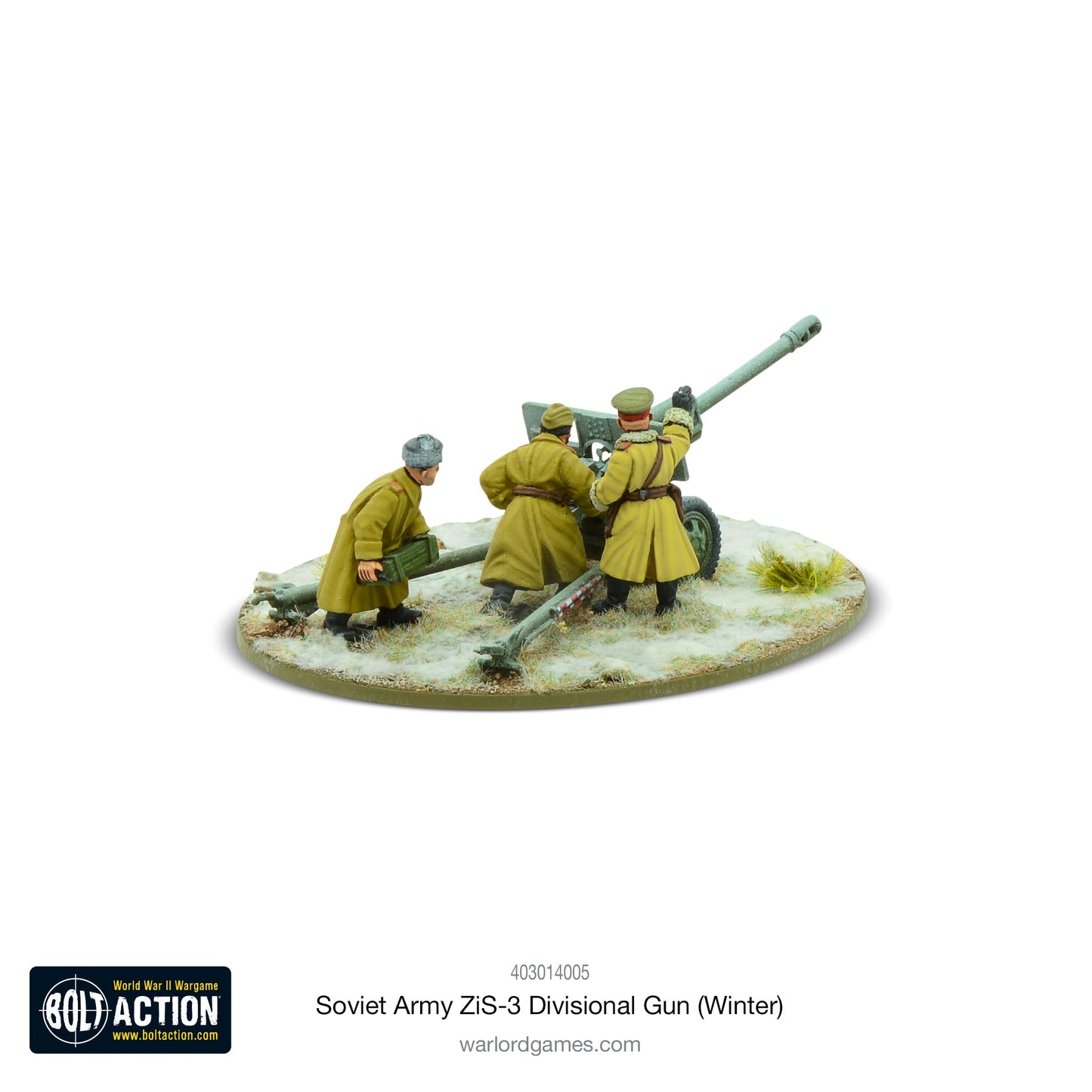 Bolt Action: Soviet ZIS-3 divisional gun (Winter)