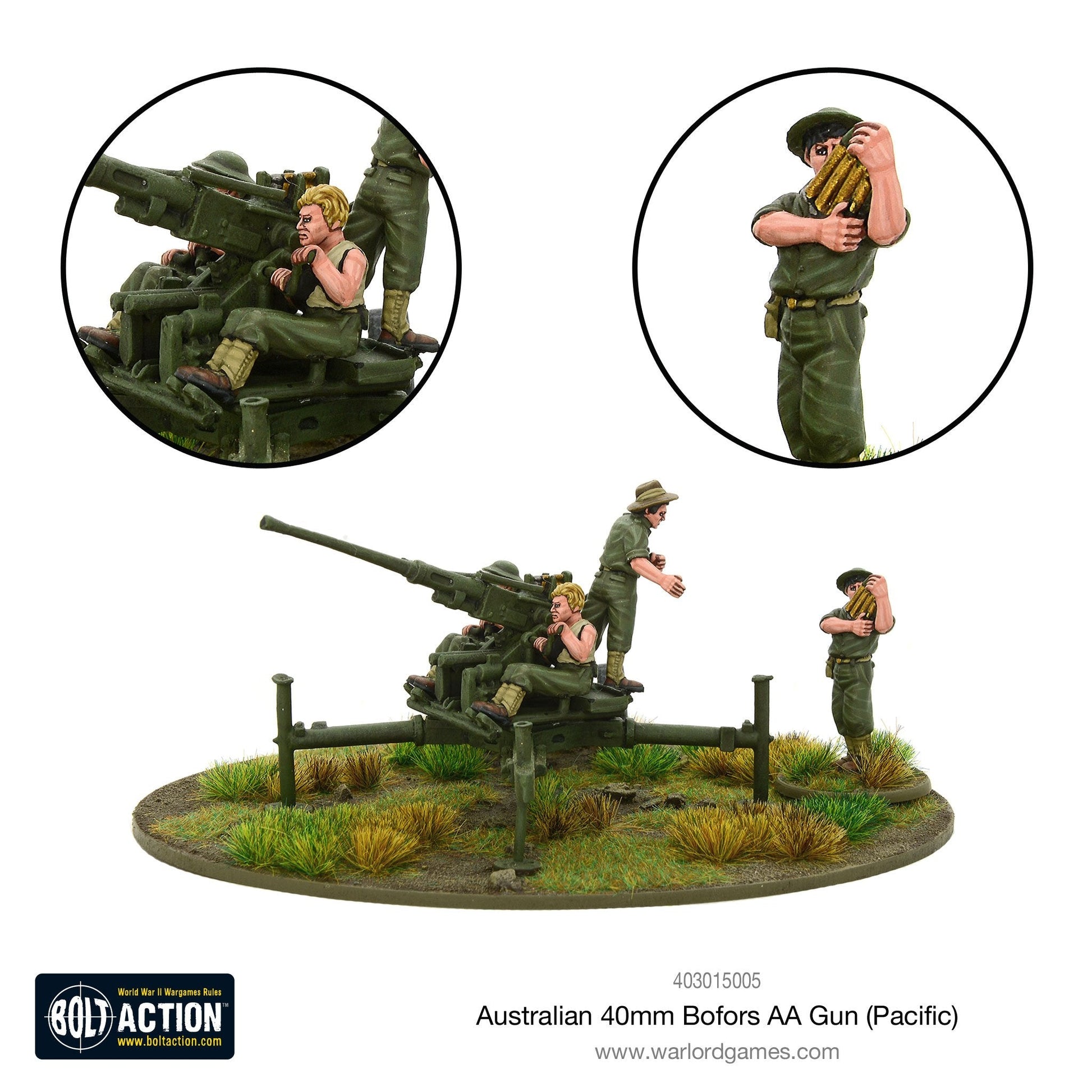 Bolt Action: Australian 40mm Bofors AA gun (Pacific)