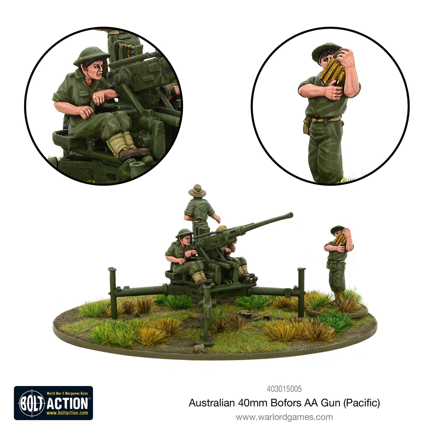 Bolt Action: Australian 40mm Bofors AA gun (Pacific)