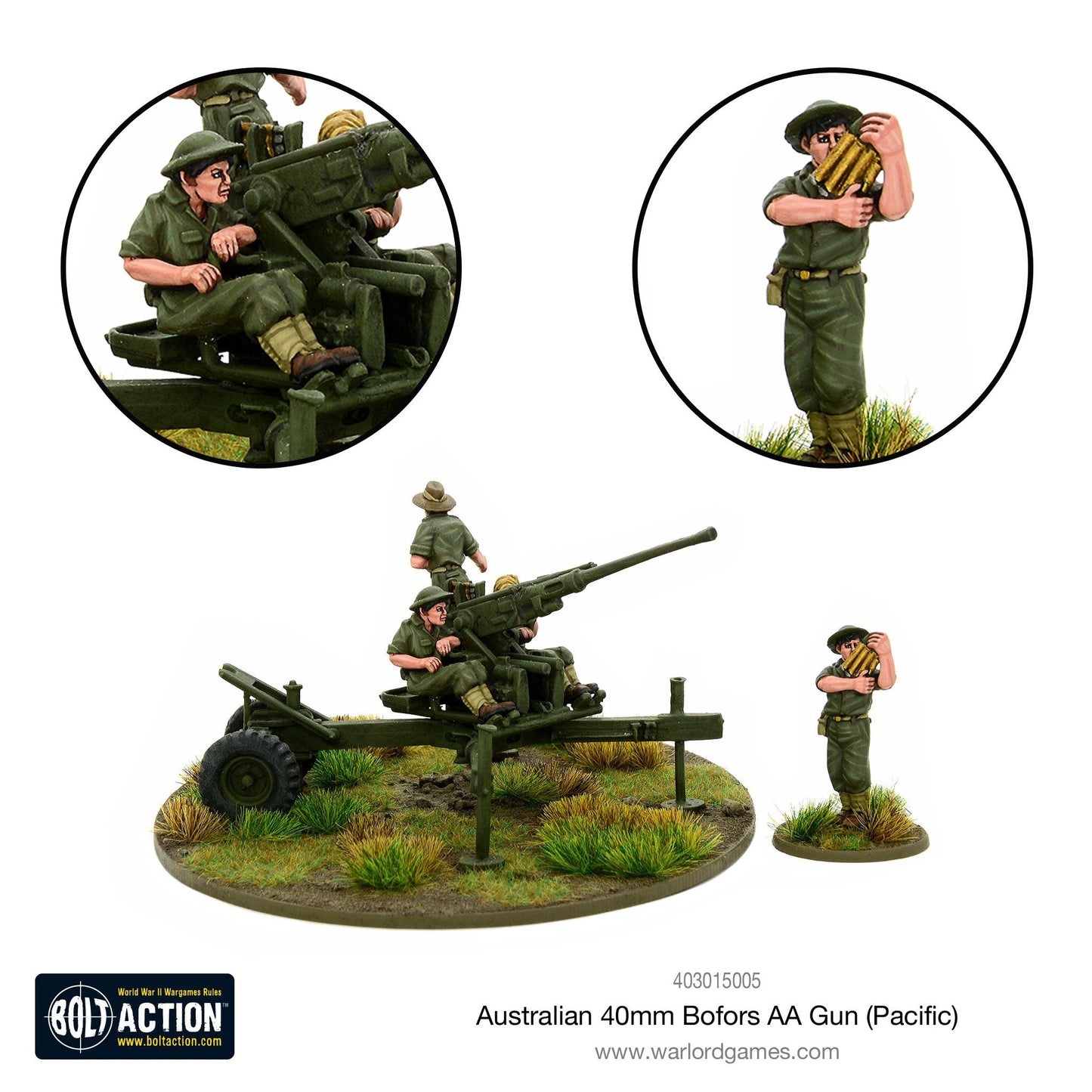 Bolt Action: Australian 40mm Bofors AA gun (Pacific)