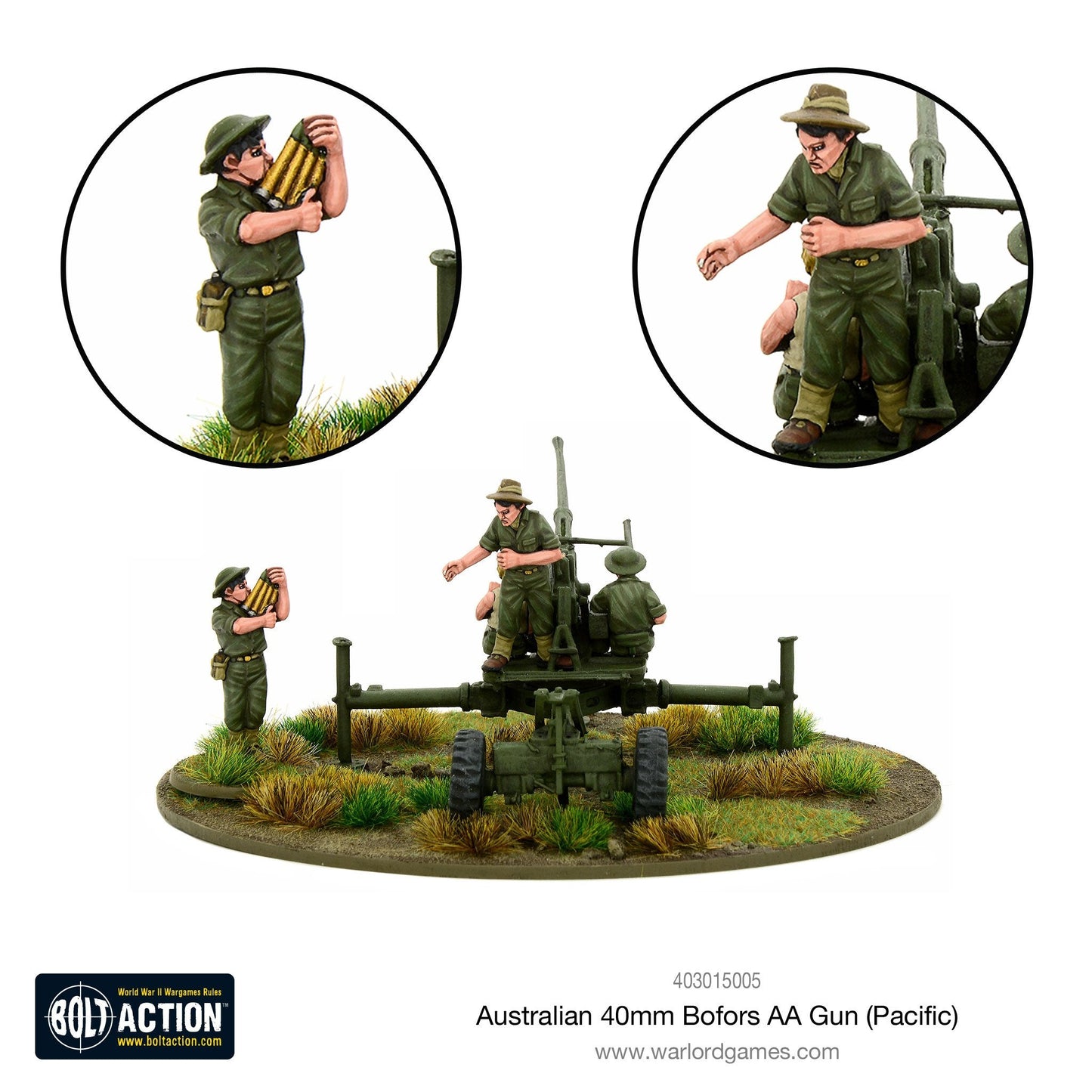 Bolt Action: Australian 40mm Bofors AA gun (Pacific)