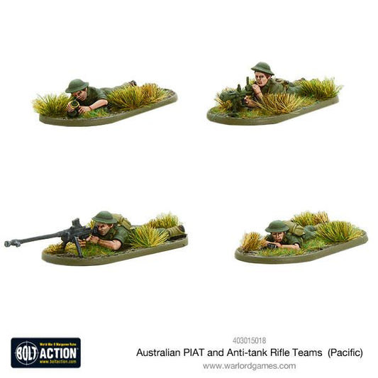Bolt Action: Australian PIAT and anti-tank rifle teams (Pacific)
