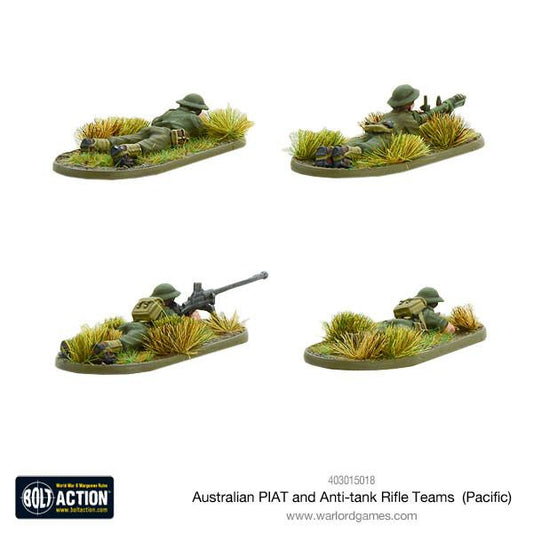 Bolt Action: Australian PIAT and anti-tank rifle teams (Pacific)