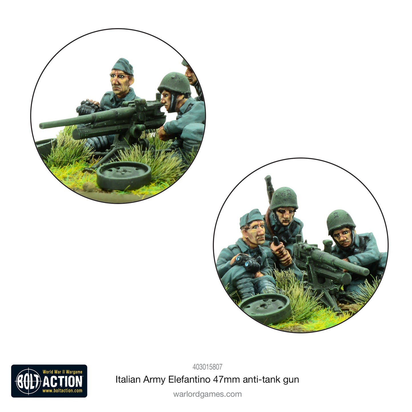 Bolt Action: Italian Army Elefantino 47mm anti-tank gun