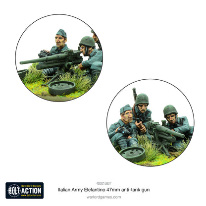 Bolt Action: Italian Army Elefantino 47mm anti-tank gun