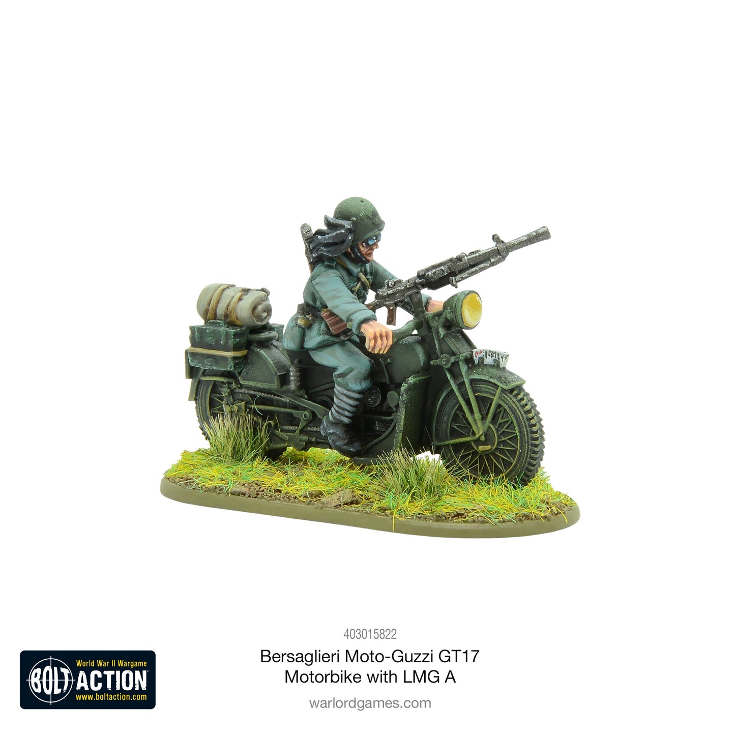 Bolt Action: Bersaglieri Moto-Guzzi GT17 Motorbike with LMG A