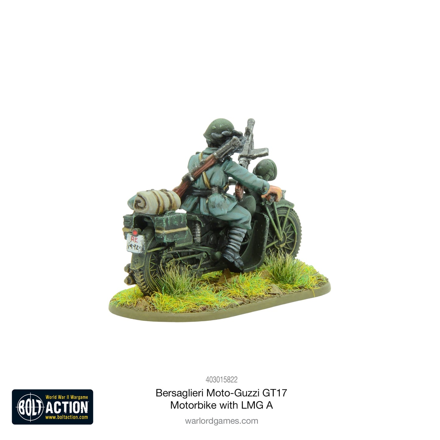 Bolt Action: Bersaglieri Moto-Guzzi GT17 Motorbike with LMG A
