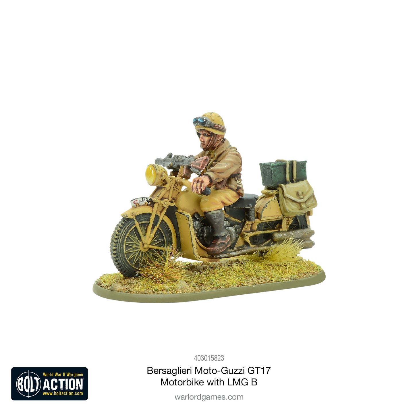 Bolt Action: Bersaglieri Moto-Guzzi GT17 Motorbike with LMG B