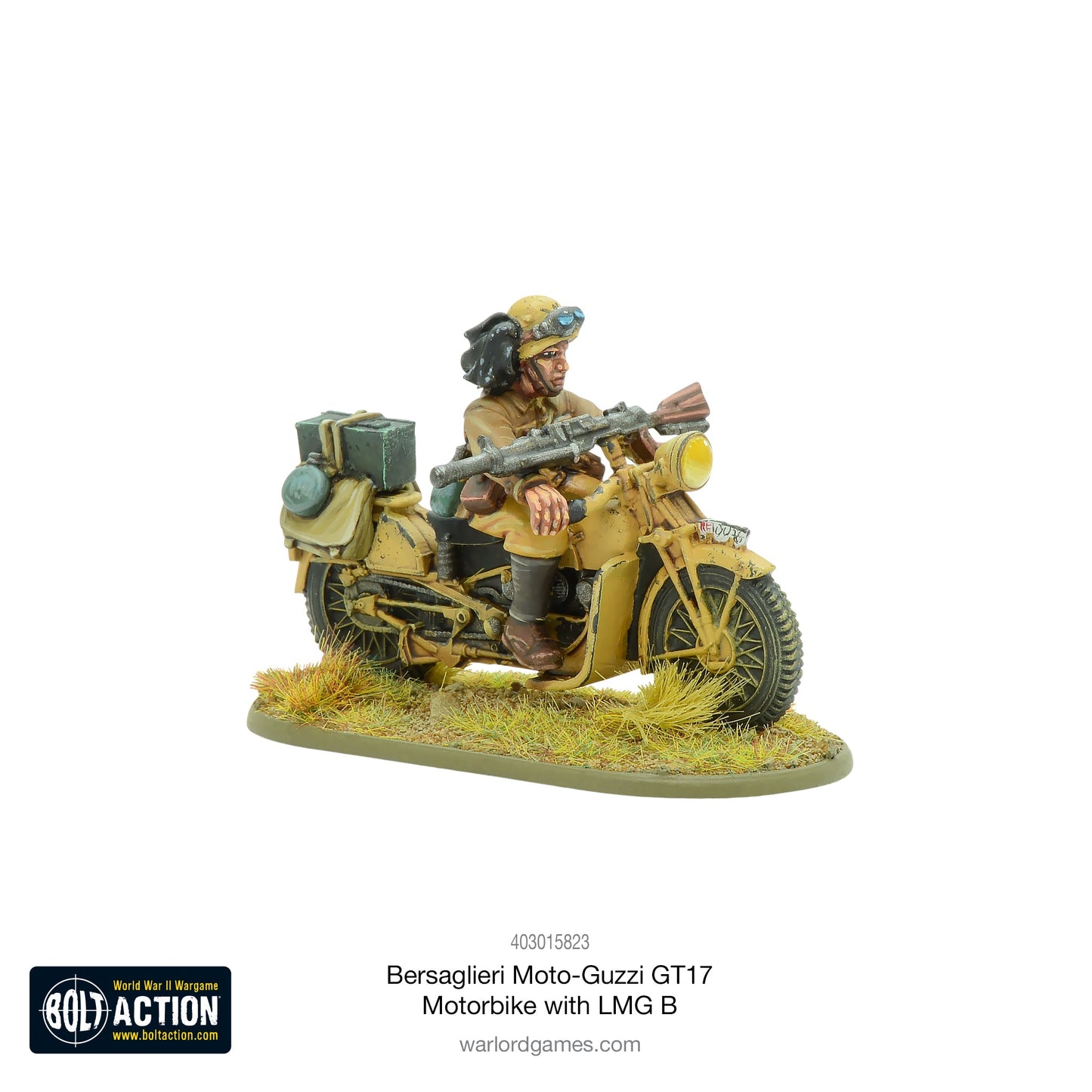 Bolt Action: Bersaglieri Moto-Guzzi GT17 Motorbike with LMG B