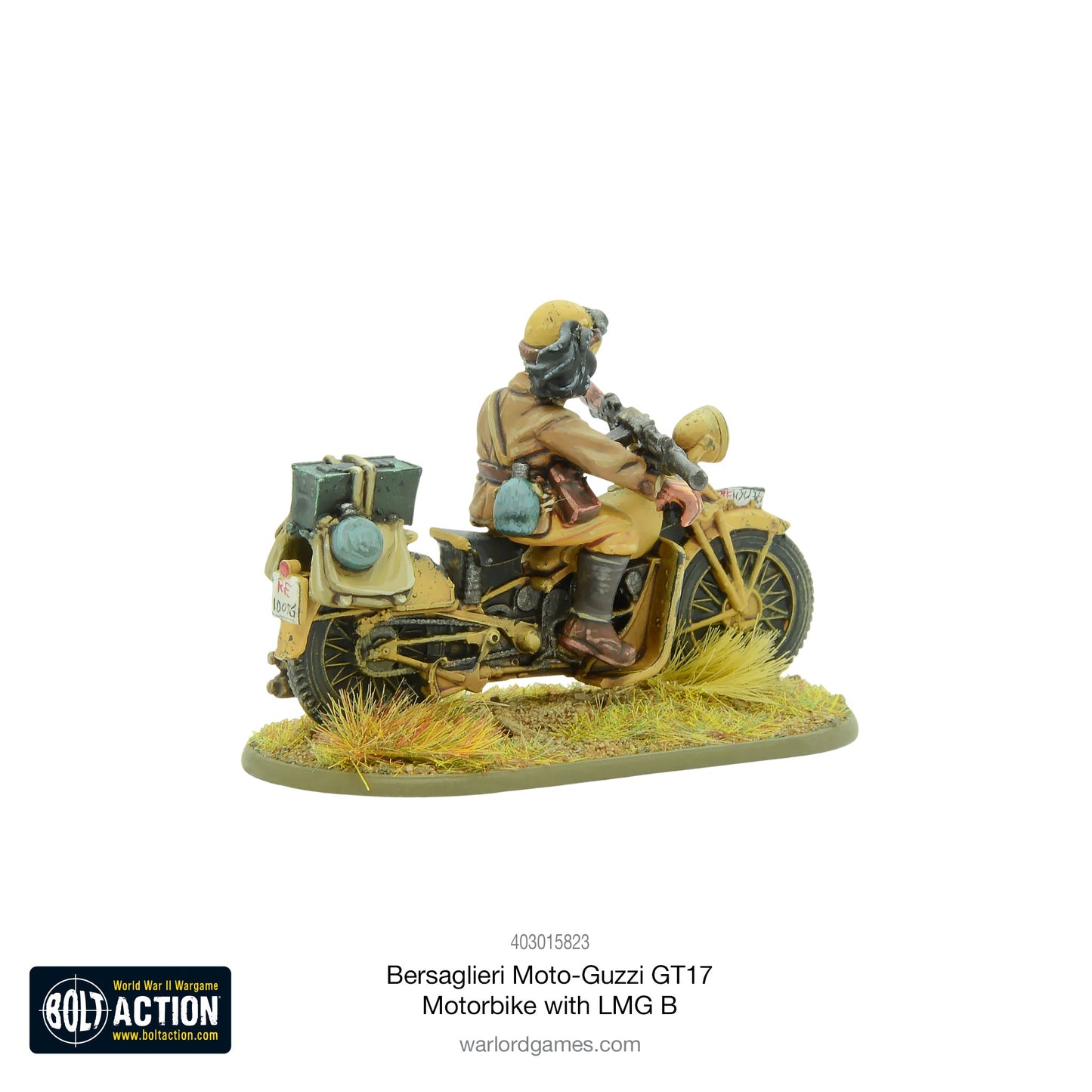 Bolt Action: Bersaglieri Moto-Guzzi GT17 Motorbike with LMG B