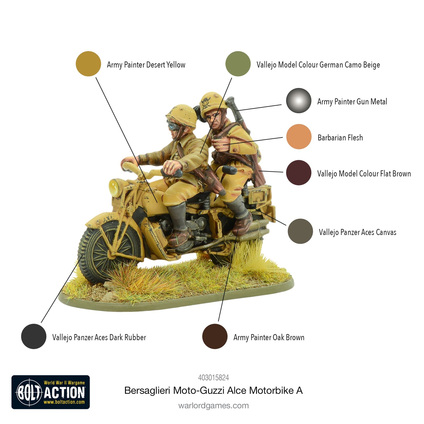 Bolt Action: Bersaglieri Moto-Guzzi Alce Motorbike A