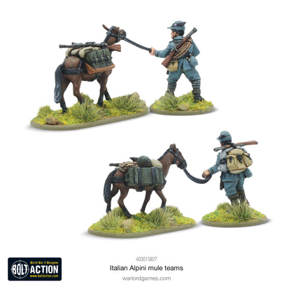 Bolt Action: Italian Alpini Mule Teams