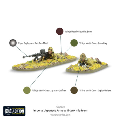 Bolt Action: Japan - Imperial Japanese Army anti-tank rifle team