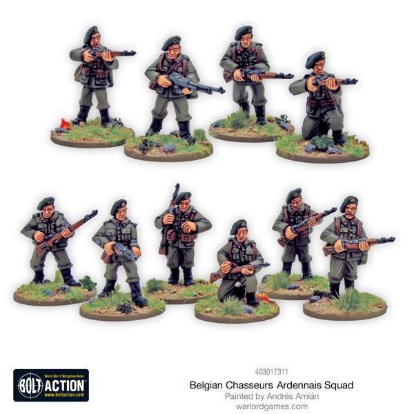 Bolt Action: Belgian Chasseurs Ardennais squad