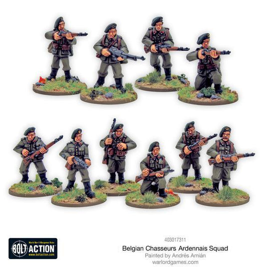 Bolt Action: Belgian Chasseurs Ardennais squad