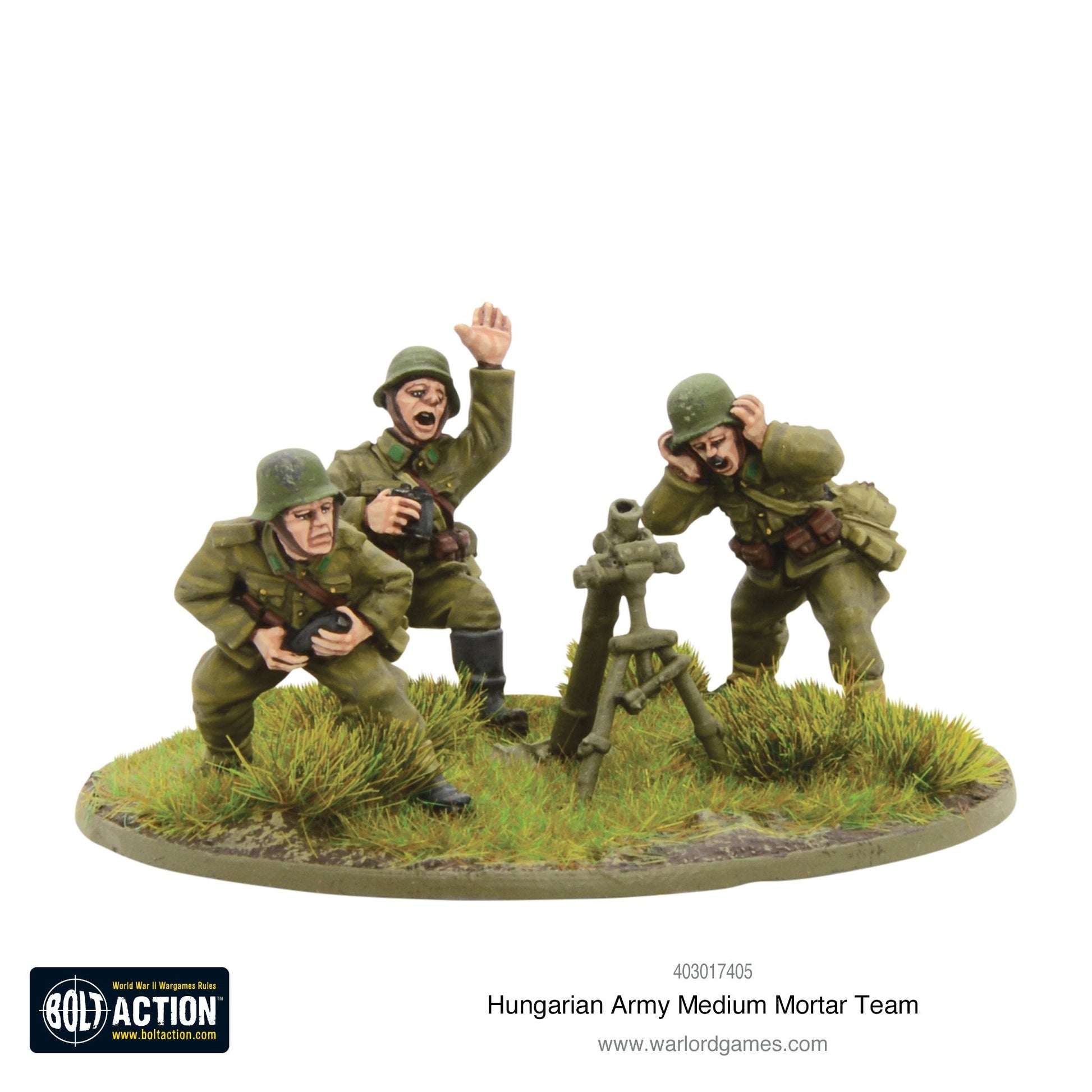 Bolt Action: Hungarian Army medium mortar team