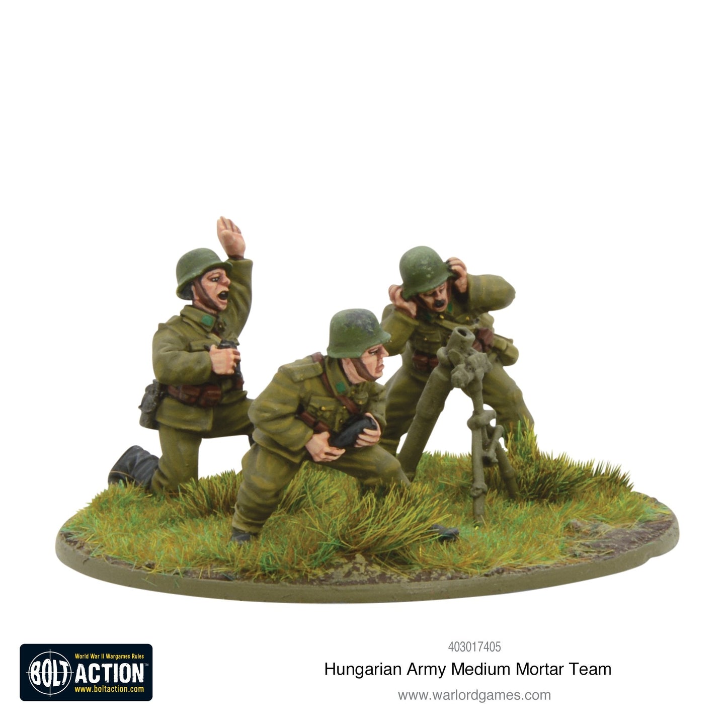 Bolt Action: Hungarian Army medium mortar team