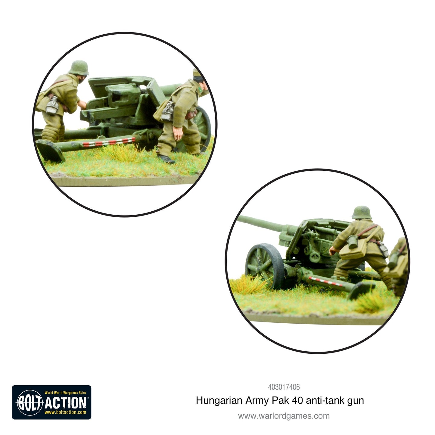 Bolt Action: Hungarian Army Pak 40 anti-tank gun