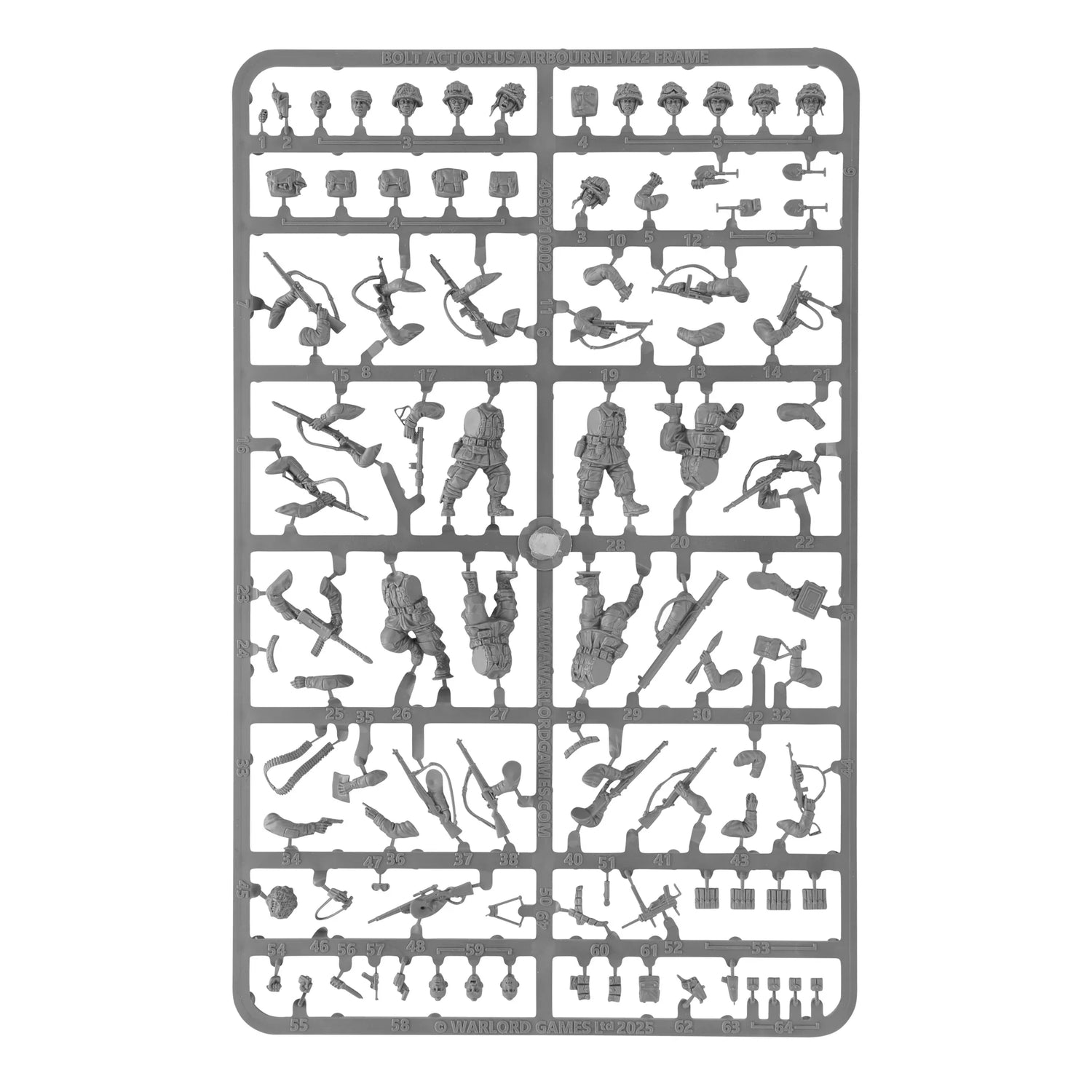 Bolt Action: USA - US Airborne M42 frame (2025) Sprue