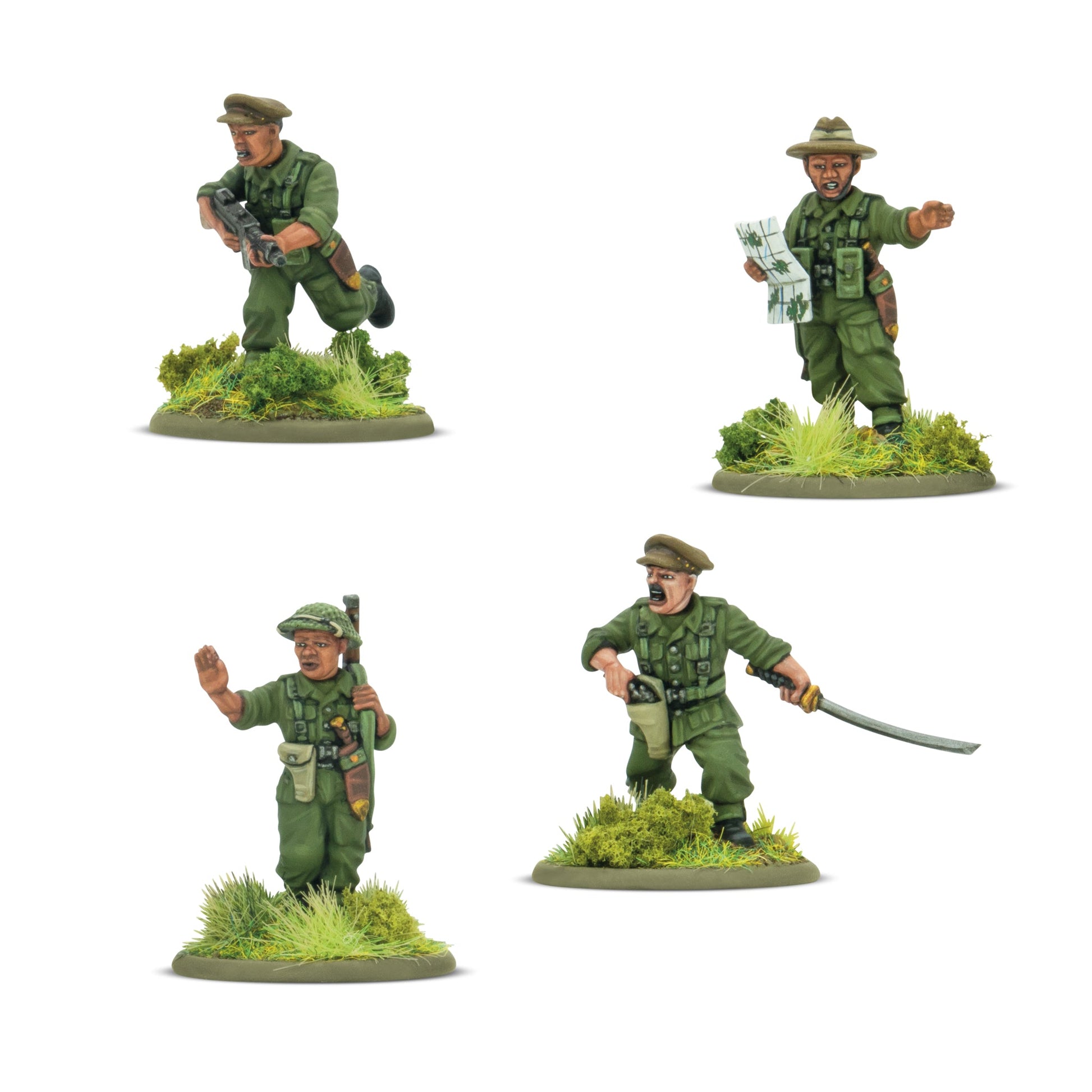 Bolt Action: British - Gurkha platoon commanders