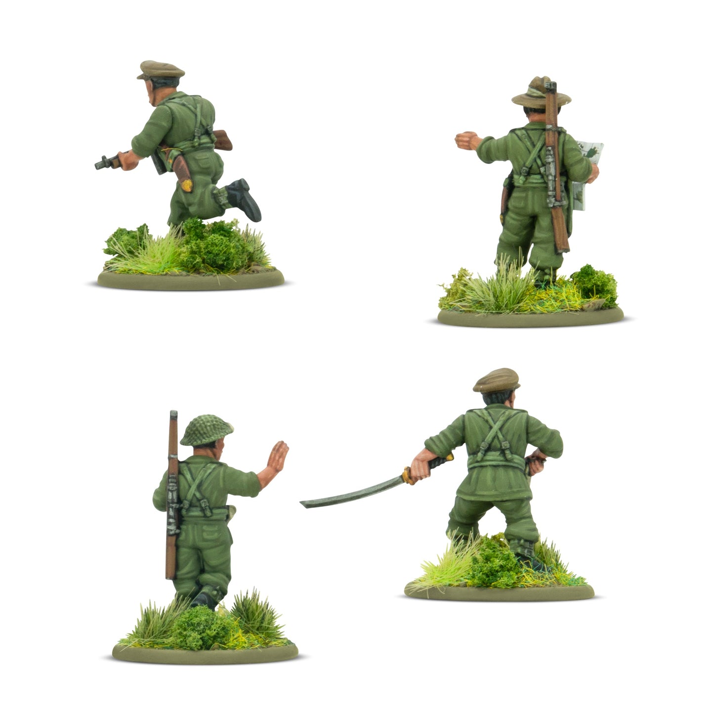 Bolt Action: British - Gurkha platoon commanders
