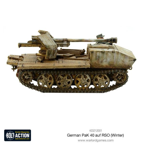 Bolt Action: German - German Pak 40 auf RSO (Winter)