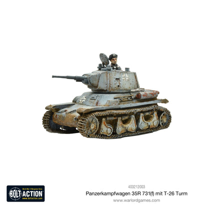 Bolt Action: German - Panzerkampfwagen 35R 731(f) mit T-26 Turm