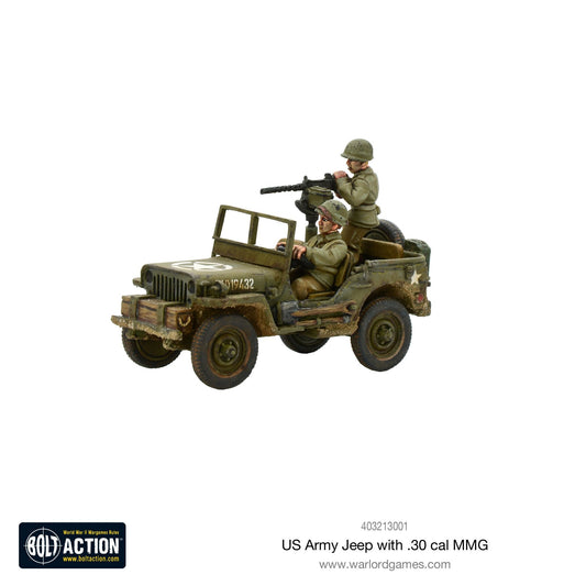 Bolt Action: USA - US Army Jeep with 30 Cal MMG