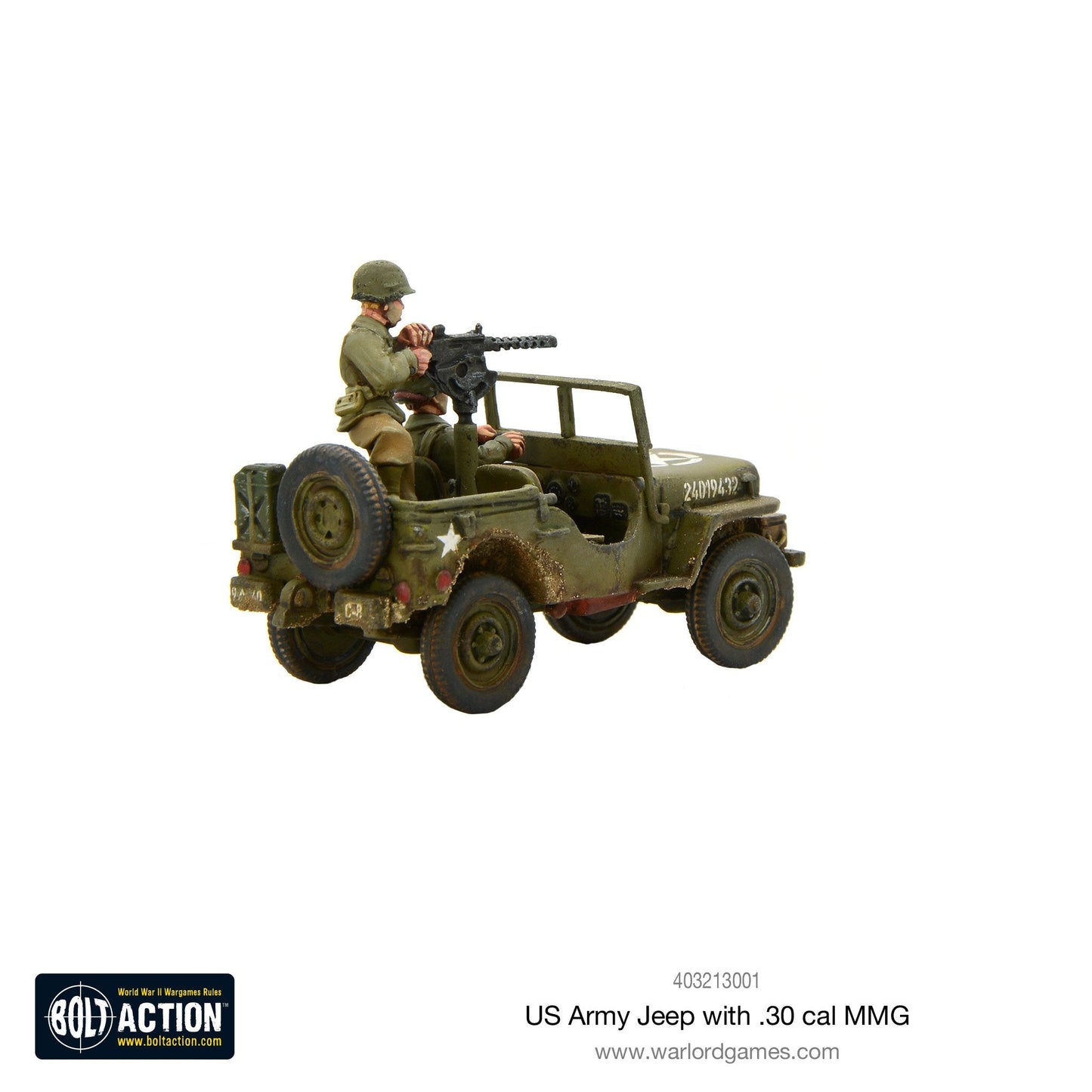 Bolt Action: USA - US Army Jeep with 30 Cal MMG