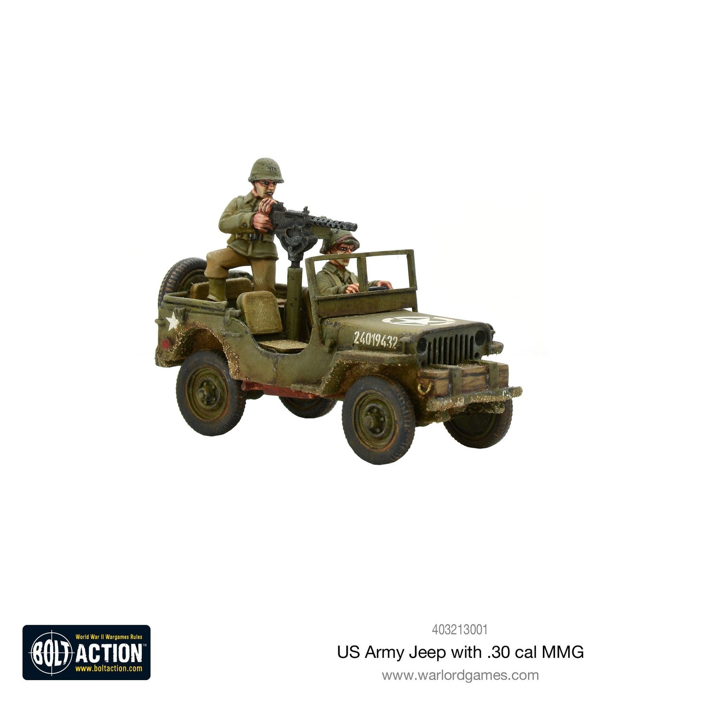 Bolt Action: USA - US Army Jeep with 30 Cal MMG