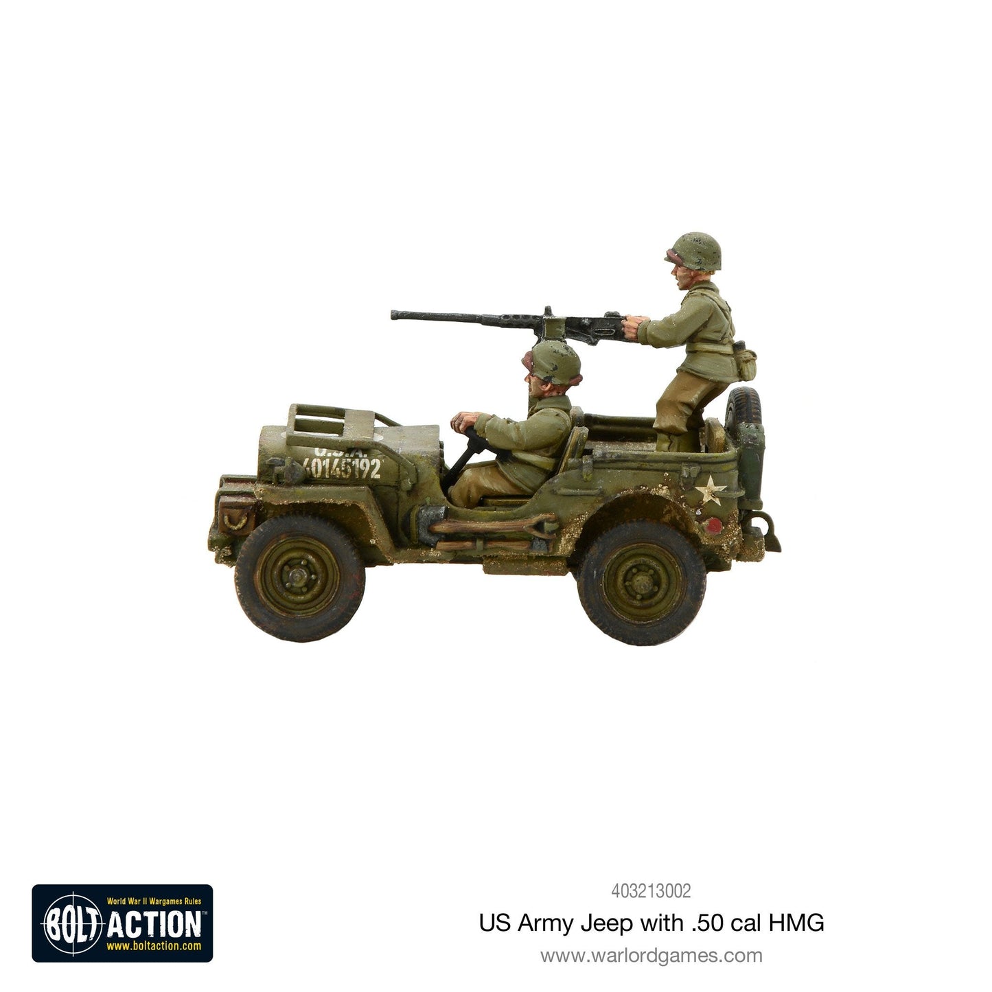 Bolt Action: USA - US Army Jeep with 50 Cal HMG