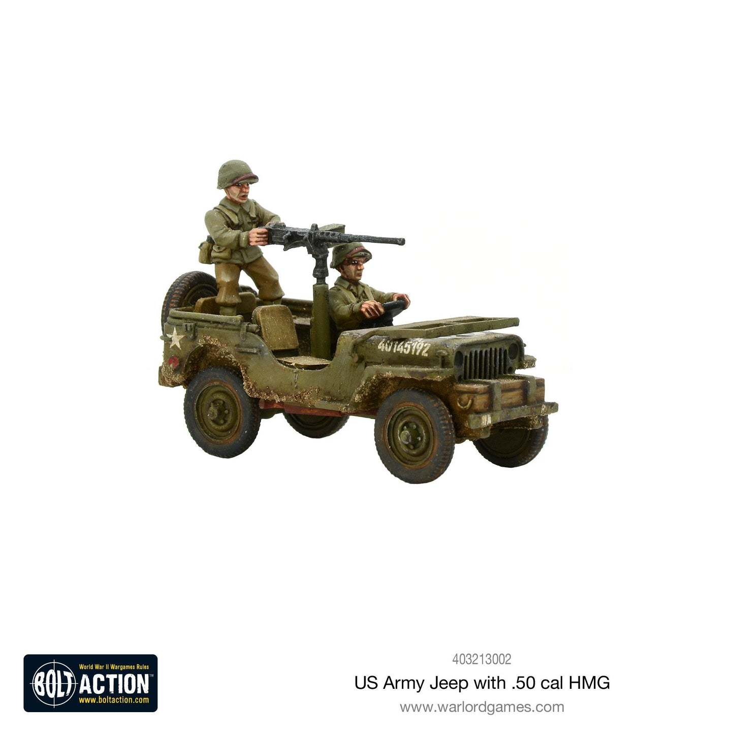 Bolt Action: USA - US Army Jeep with 50 Cal HMG