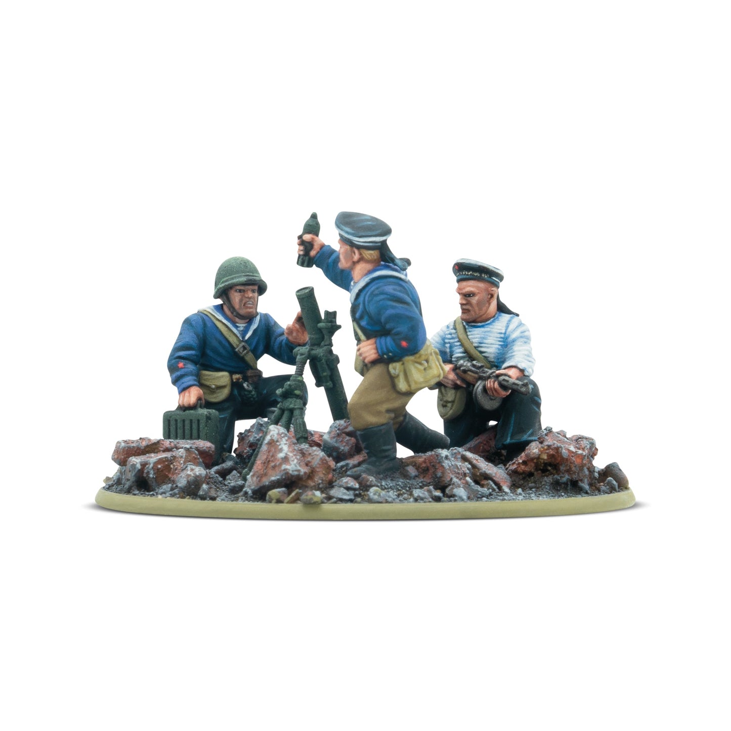 Bolt Action: Soviet - Soviet Naval Brigade Medium Mortar Team
