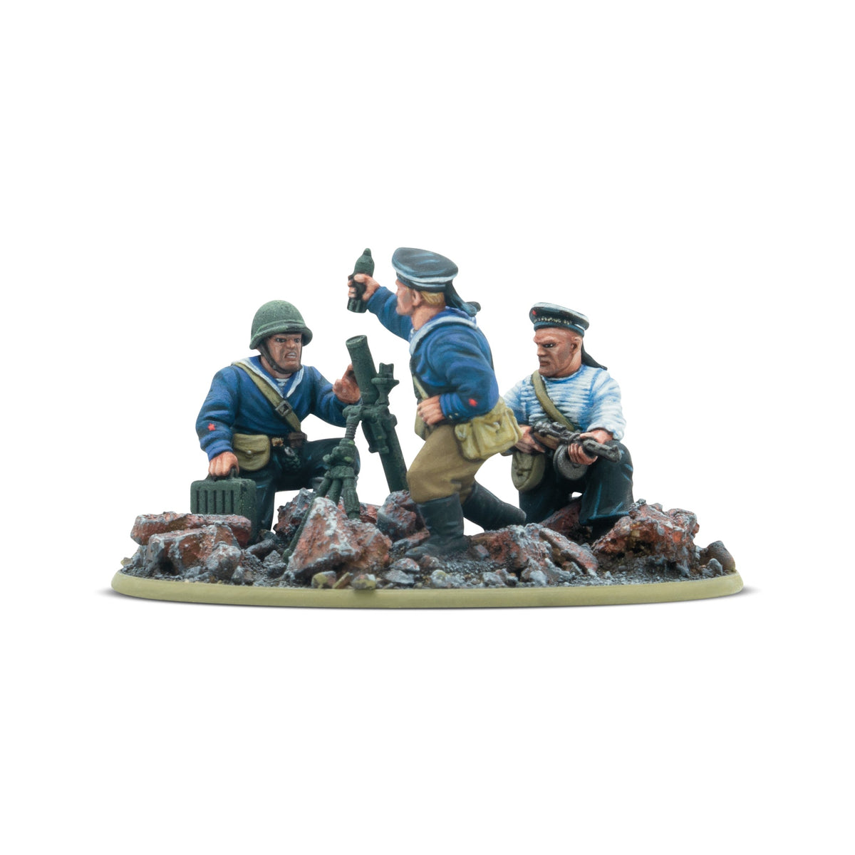 Bolt Action: Soviet - Soviet Naval Brigade Medium Mortar Team
