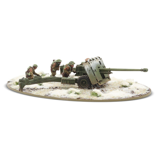 Bolt Action: 17 pdr anti-tank gun with British infantry (winter) crew