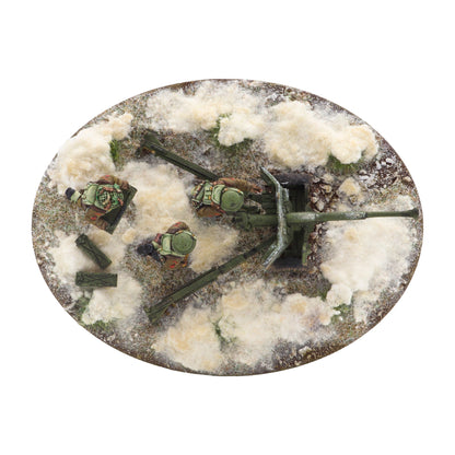 Bolt Action: 6 pdr anti-tank gun with British infantry (winter) crew