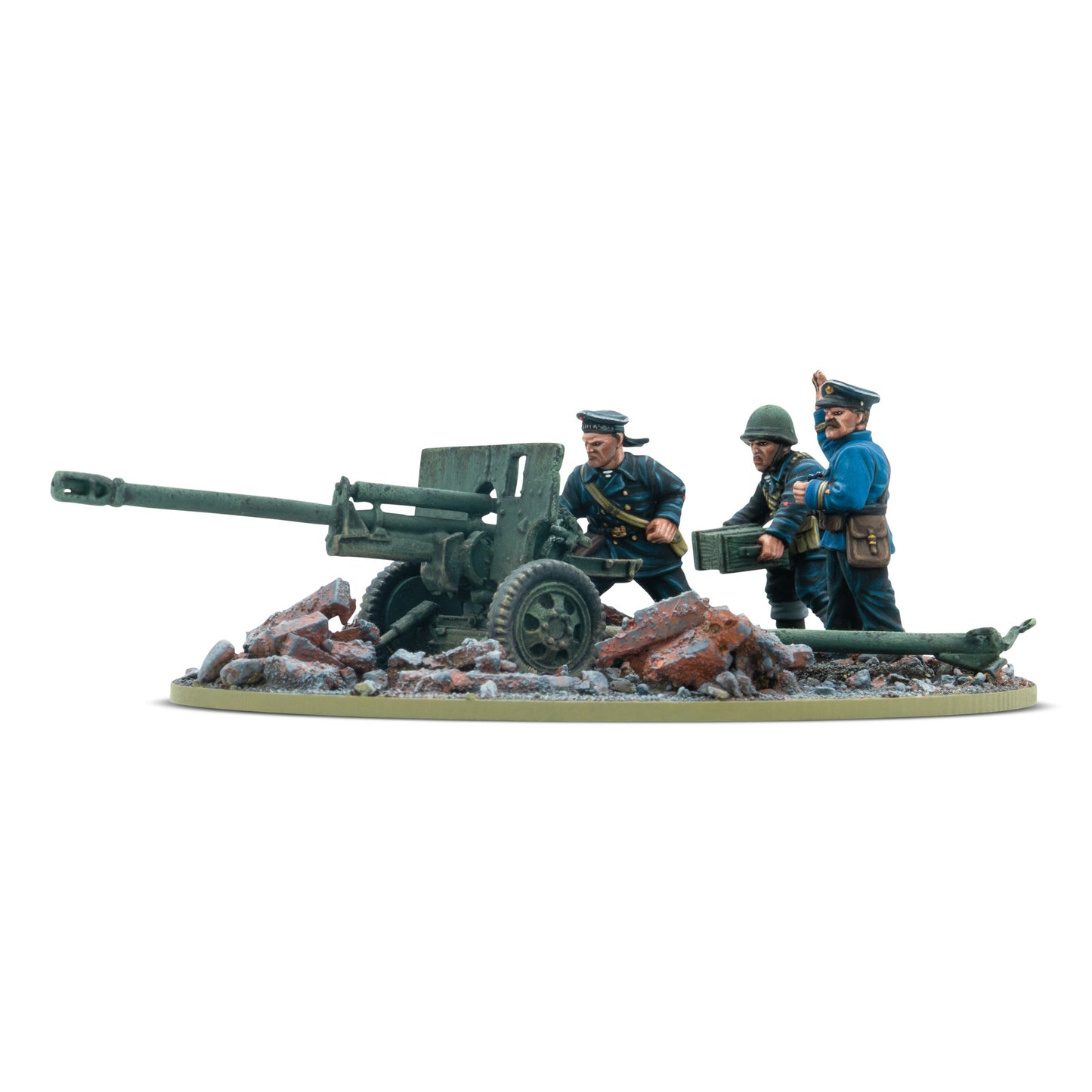 Bolt Action: Soviet - ZiS-3 DIvisional Gun with Soviet Naval Brigade Crew