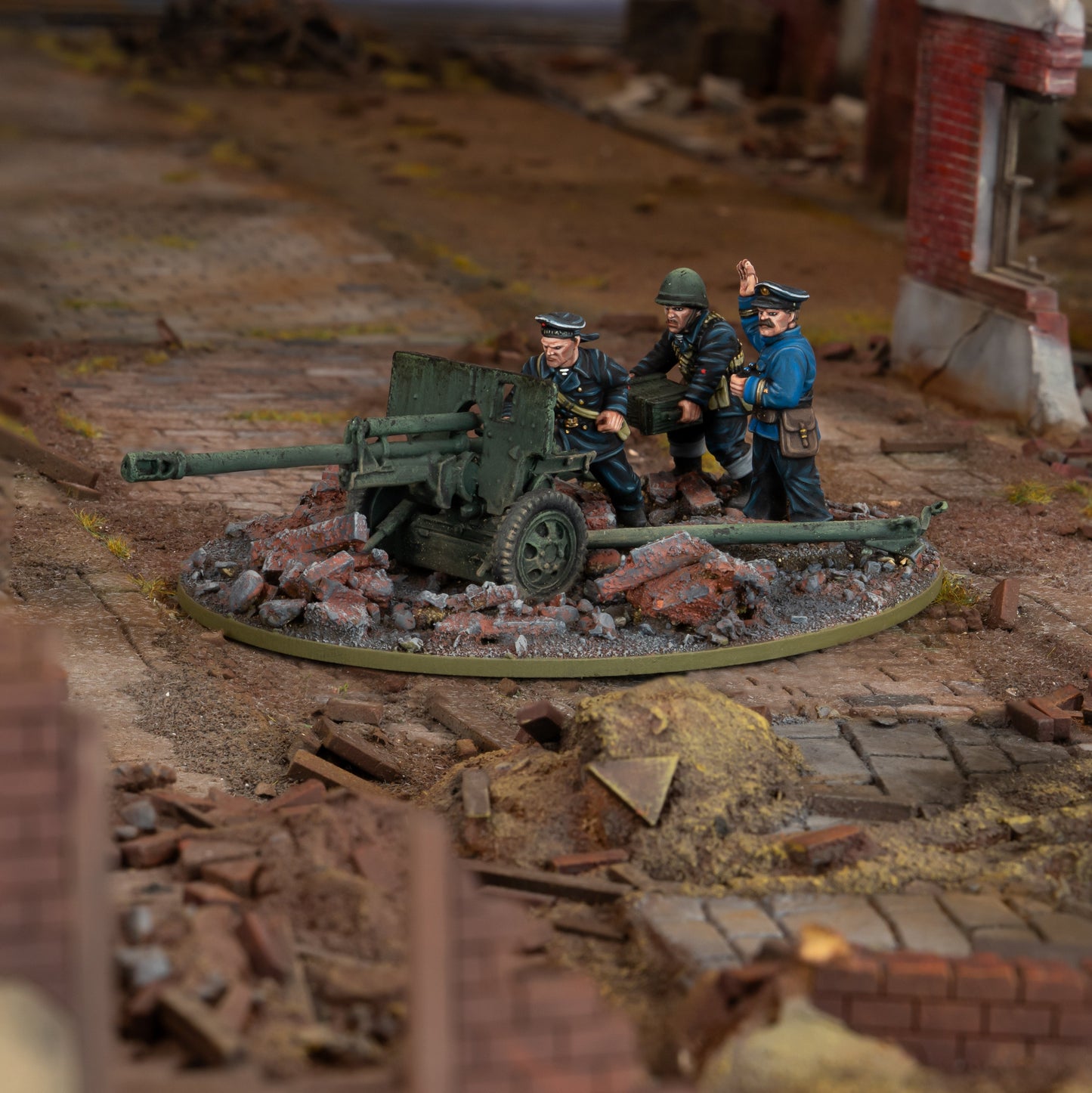 Bolt Action: Soviet - ZiS-3 DIvisional Gun with Soviet Naval Brigade Crew
