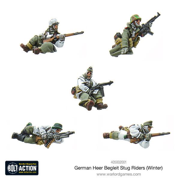Bolt Action: German - German Heer Begleit Stug riders (Winter)