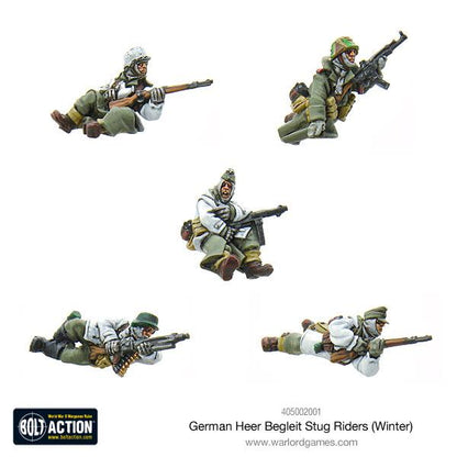 Bolt Action: German - German Heer Begleit Stug riders (Winter)