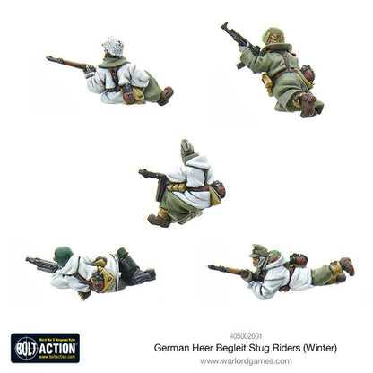 Bolt Action: German - German Heer Begleit Stug riders (Winter)