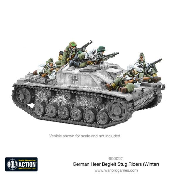 Bolt Action: German - German Heer Begleit Stug riders (Winter)