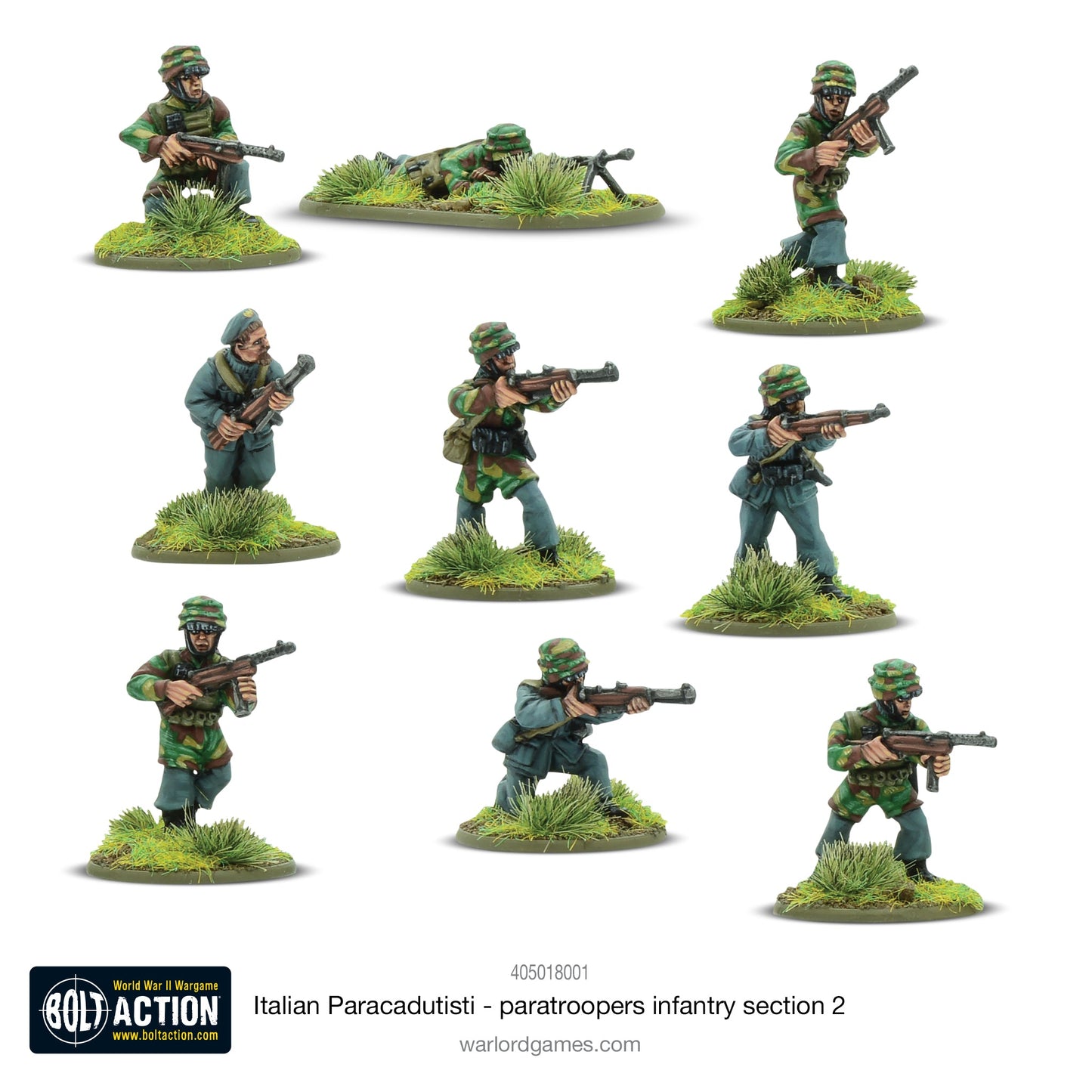 Bolt Action: Italian Paracadutisti paratrooper infantry section 2