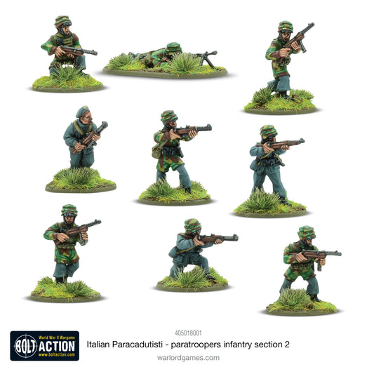 Bolt Action: Italian Paracadutisti paratrooper infantry section 2