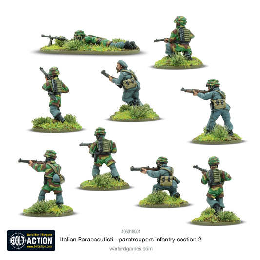 Bolt Action: Italian Paracadutisti paratrooper infantry section 2