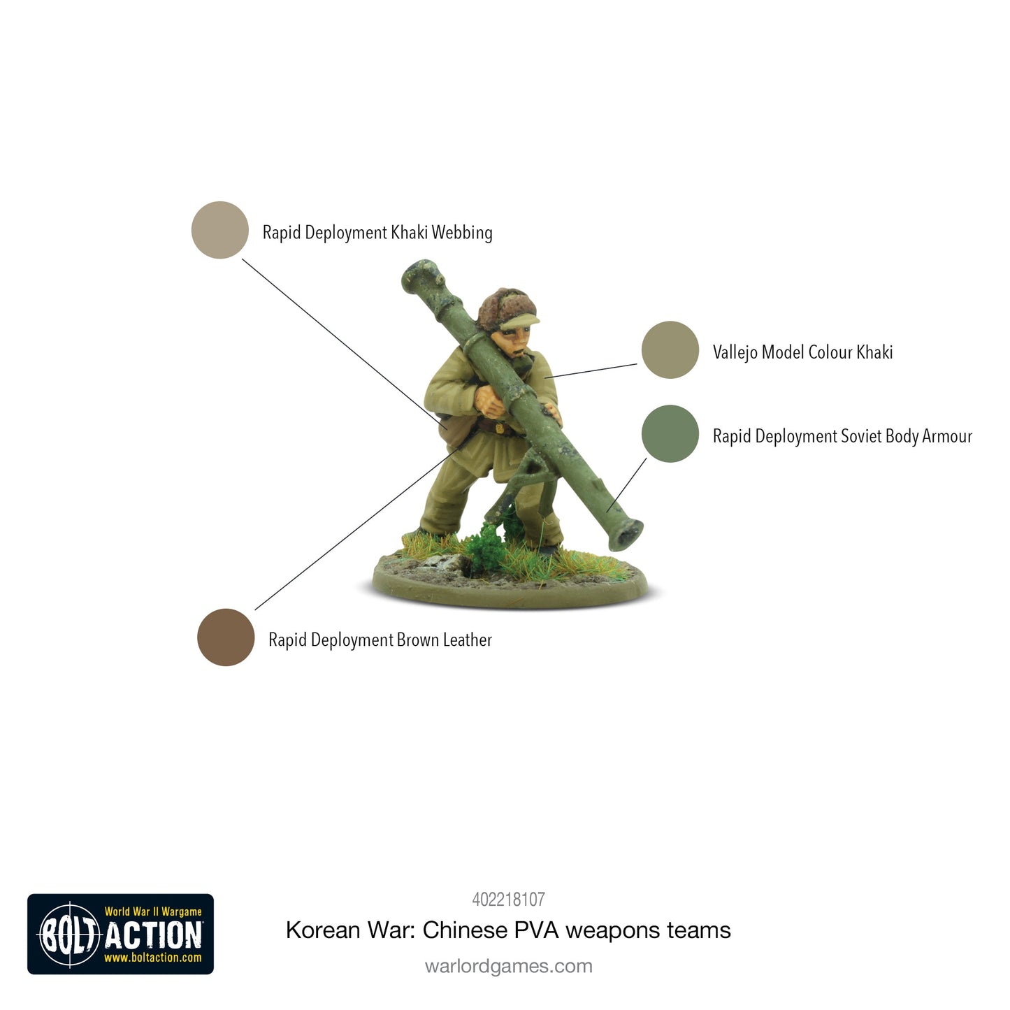 Bolt Action: Korean War: Chinese PVA weapons teams